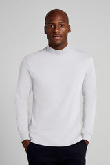 Camiseta Manga Longa Malha Slim Fit - Branco