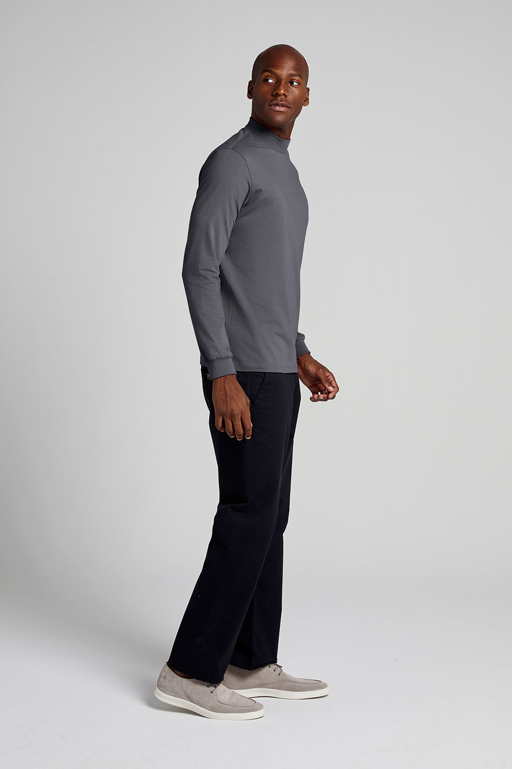 Camiseta Manga Longa Malha Slim Fit