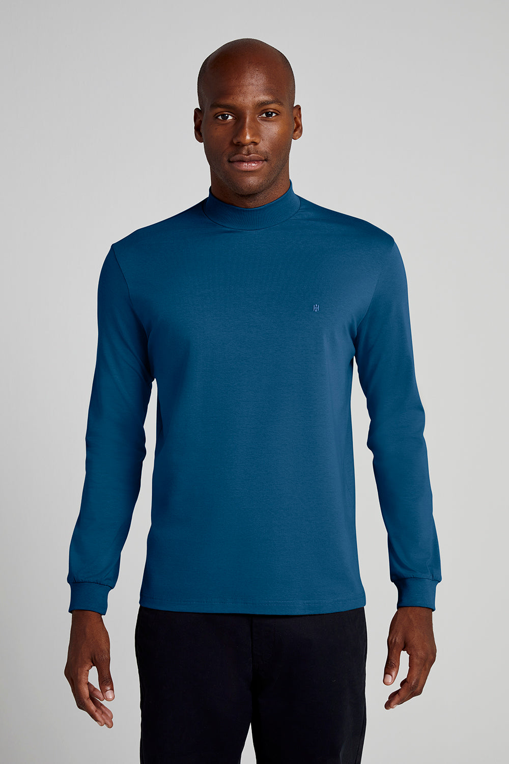 Camiseta Manga Longa Malha Slim Fit