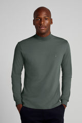 Camiseta Manga Longa Malha Slim Fit - Verde