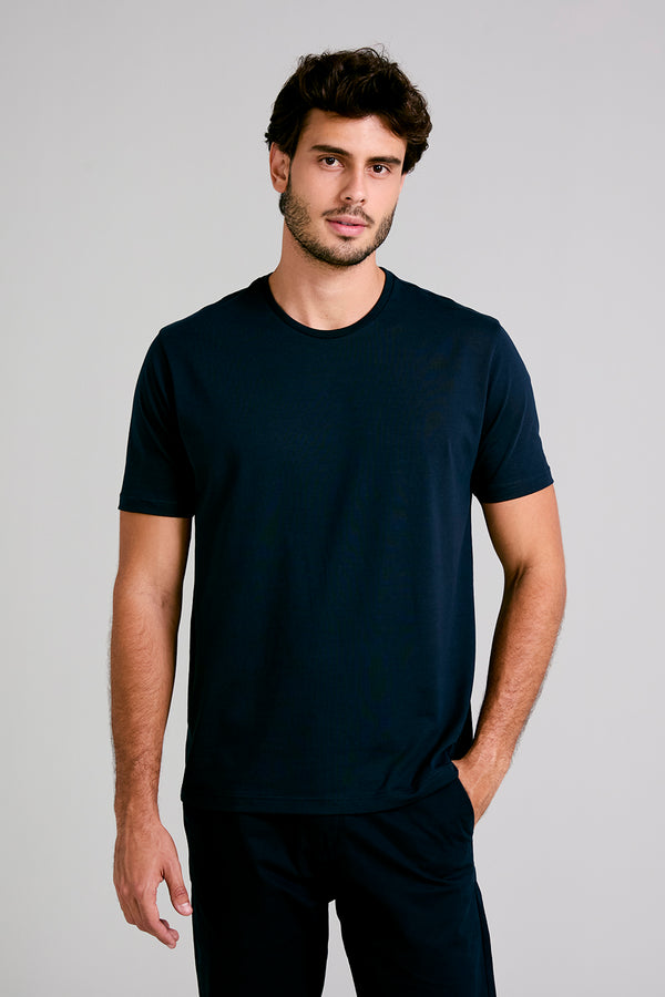 Camiseta Supreme Cotton Comfort - Azul Marinho