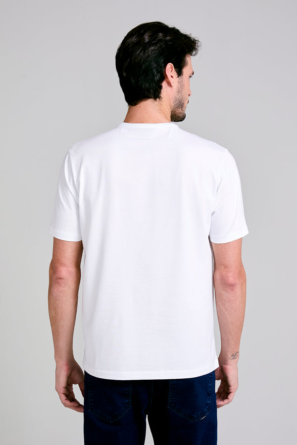 Camiseta Malha Comfort - Branco