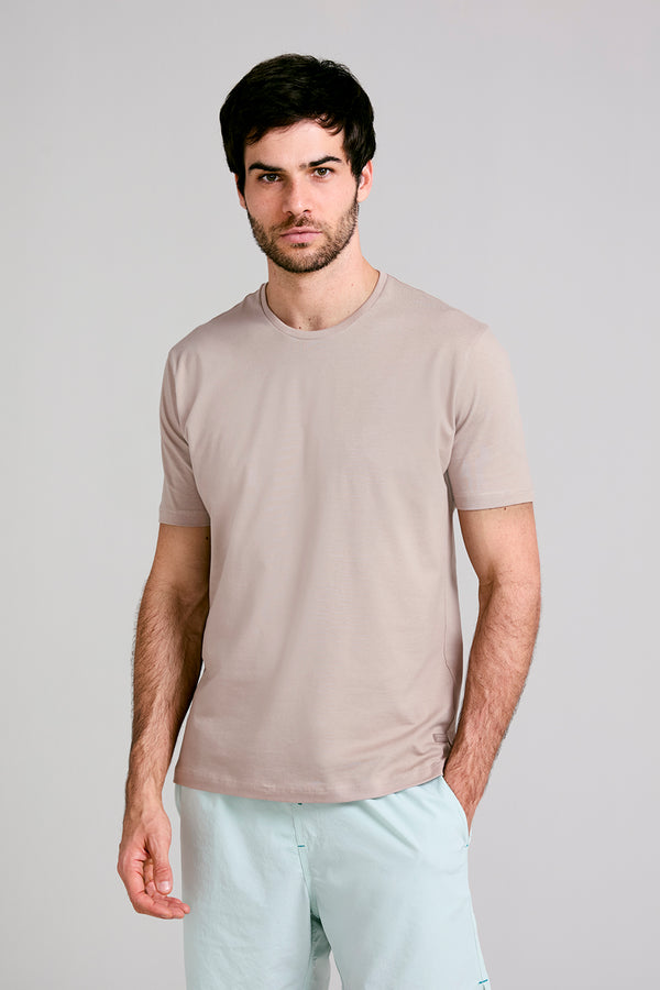 Camiseta Malha Comfort - Marrom