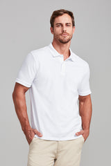 Camisa Polo Malha Comfort - Branco