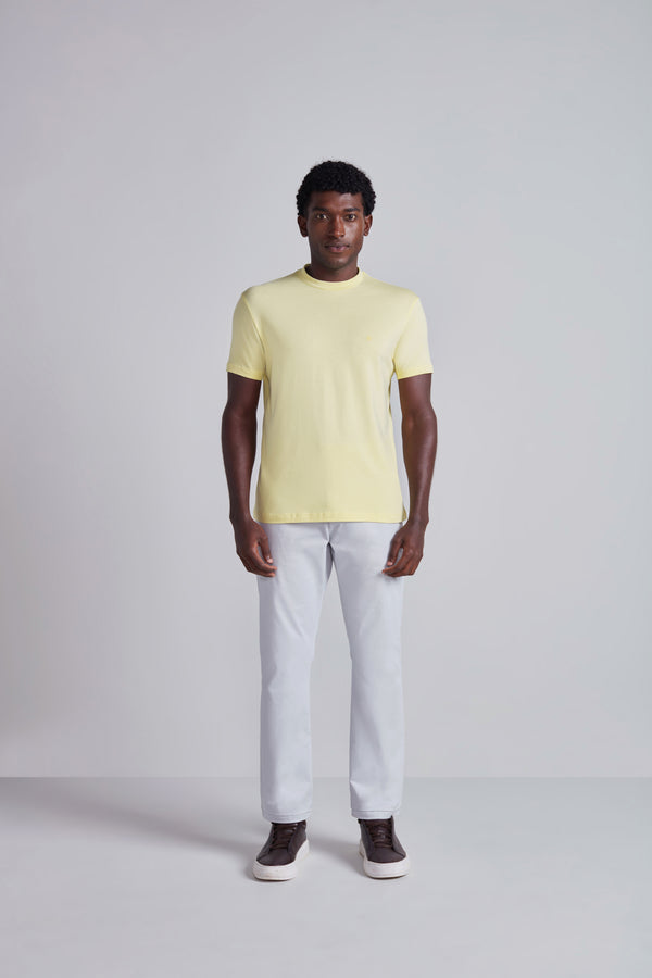 Camiseta Malha Slim Fit - Amarelo