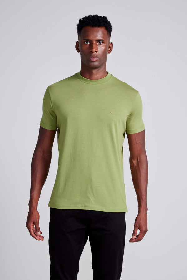 Camiseta Malha Slim Fit - Verde