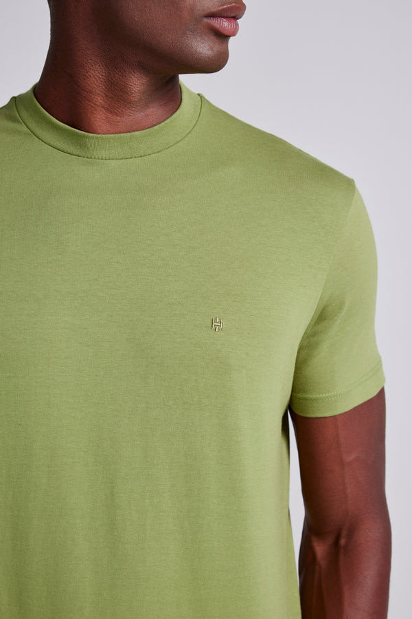 Camiseta Malha Slim Fit - Verde