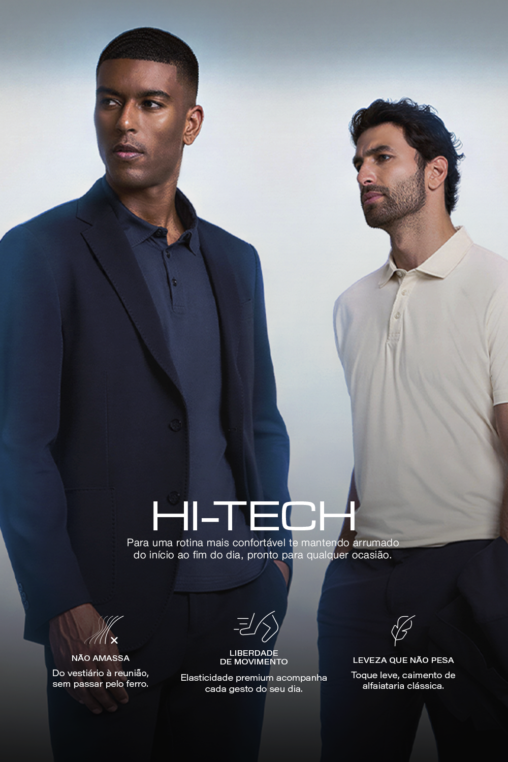 Camisa Polo Hitech - Cinza